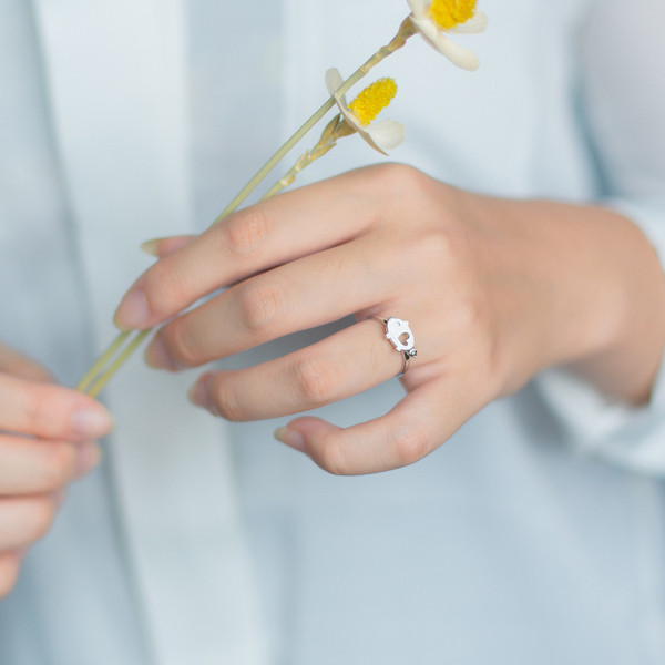 Κυρίες μόδα δαχτυλίδι με τρισδιάστατο αντικείμενο χοίρου