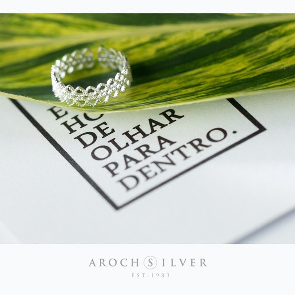 Inel delicat de dama de culoare argintie