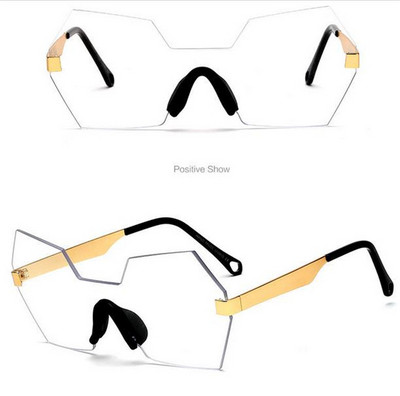 Nem szabványos formájú női szemüveg több színben