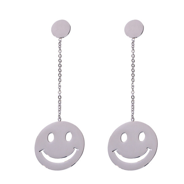 Cercei casual dama cu pandantive in doua culori