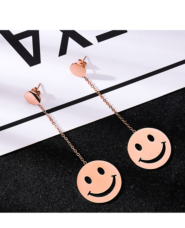 Cercei casual dama cu pandantive in doua culori