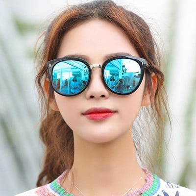 Ochelari de soare de dama actuali cu lentile cu oglinda in mai multe culori