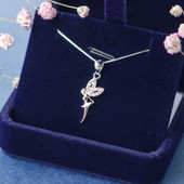 Alkalmi női nyaklánc kövekkel, ezüst színben