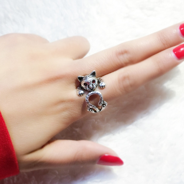 NOU inel de dama cu element 3D