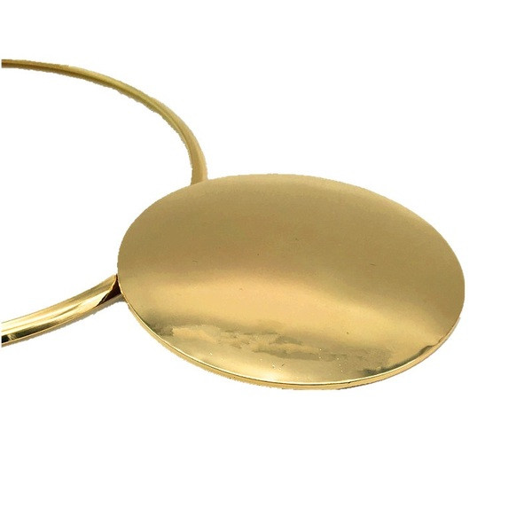 Stílusos női szett ezüst és arany színben - fülbevaló és nyaklánc