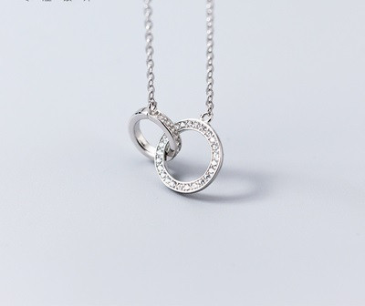 Casual women`s chain with stones
