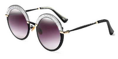 Kerek formájú, vékony keretű női napszemüveg többféle színben