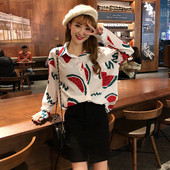 Női ing fehér, sárga és kék mintával