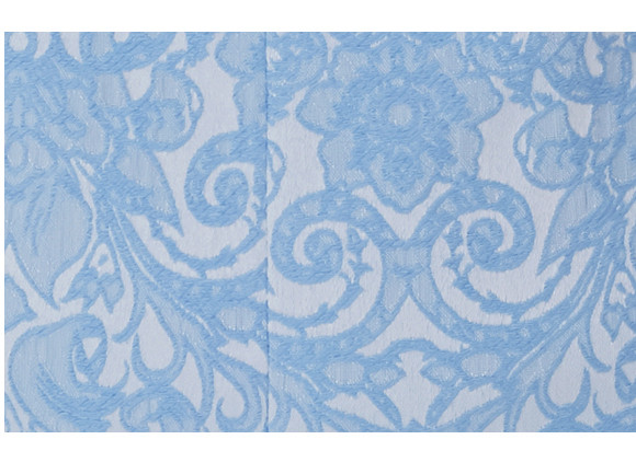 Geaca eleganta de dama model Slim in albastru si alb