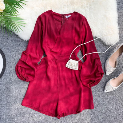 Salopeta de dama eleganta cu decolteu in V in mai multe culori