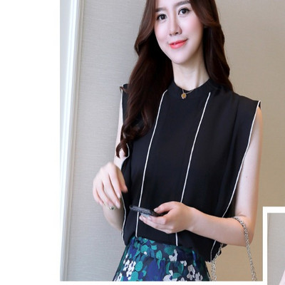 Κομψή γυναικεία κορυφή με σιφόν σε διάφορα χρώματα