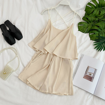 Modern női nyári overál vékony pántokkal több színben