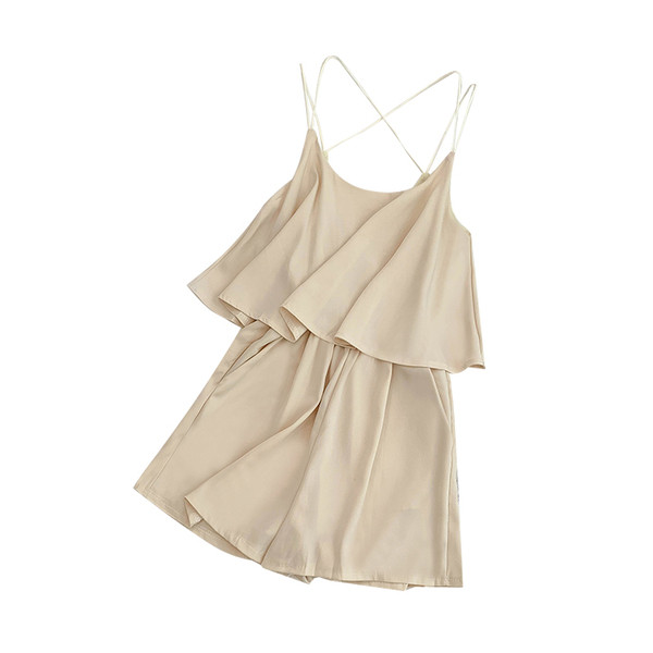 Modern női nyári overál vékony pántokkal több színben