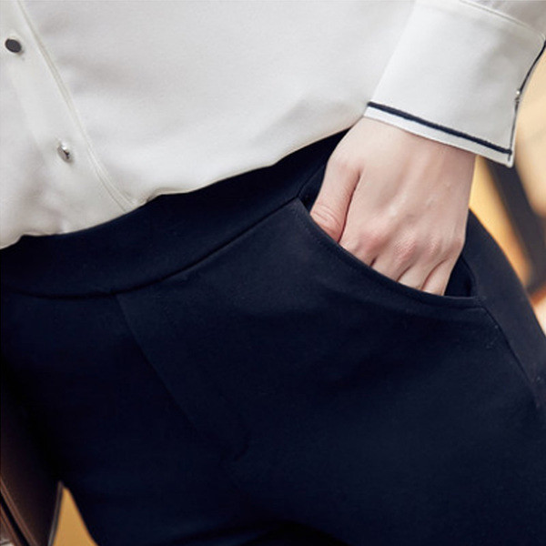 Stílusos klasszikus nadrág magas derékkal