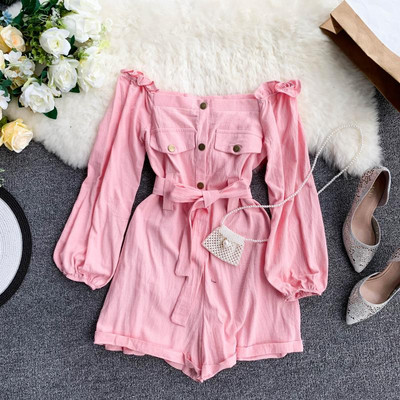 Modern női overál hosszú ujjal több színben