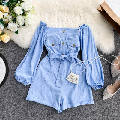 Modern női overál hosszú ujjal több színben