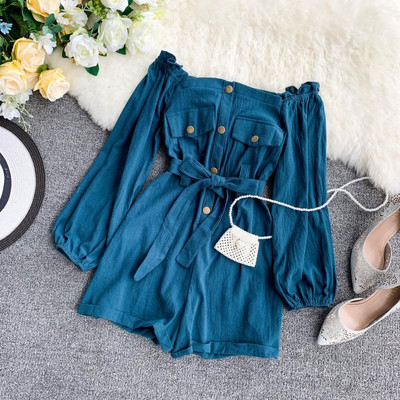 Modern női overál hosszú ujjal több színben