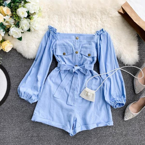 Modern női overál hosszú ujjal több színben