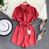 Alkalmi női jumpsuit rövid ujjal több színben