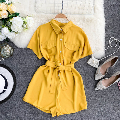 Alkalmi női jumpsuit rövid ujjal több színben