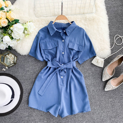 Alkalmi női jumpsuit rövid ujjal több színben