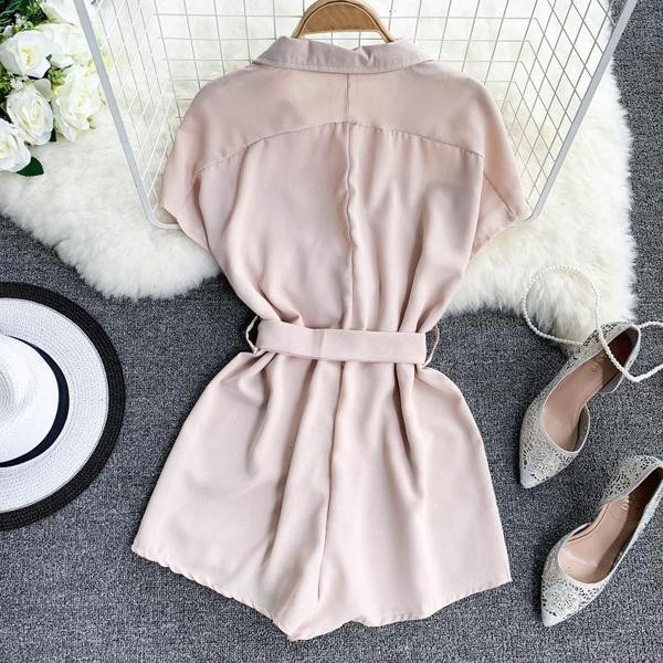 Alkalmi női jumpsuit rövid ujjal több színben