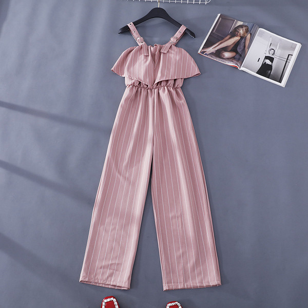 Aktuális női csíkos overall több színben