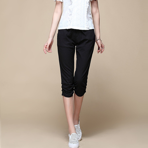 Pantaloni casual dama cu cravate in mai multe culori