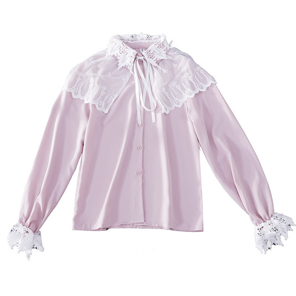 Cămașă modernă de damă cu dantelă în patru culori