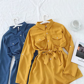 Salopeta dama casual cu buzunare in mai multe culori