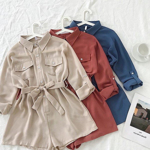 Salopeta dama casual cu buzunare in mai multe culori