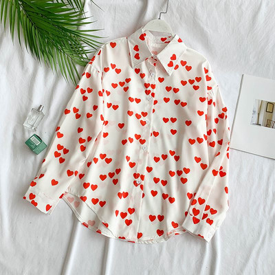 Cămașă modernă de damă cu model în alb și negru