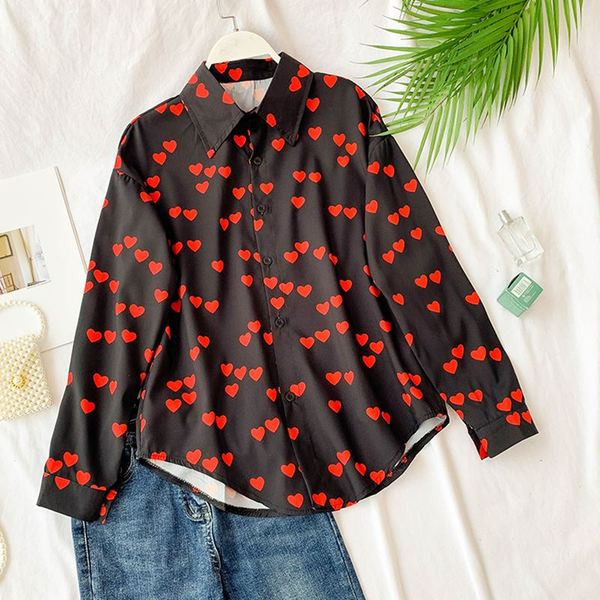 Cămașă modernă de damă cu model în alb și negru