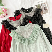 Aktuális női ing flitterekkel több színben