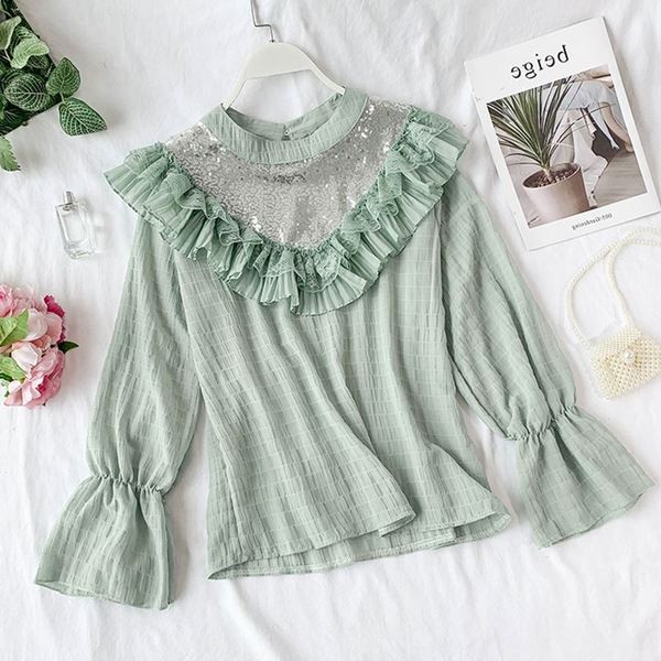 Aktuális női ing flitterekkel több színben