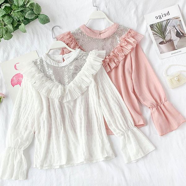 Aktuális női ing flitterekkel több színben