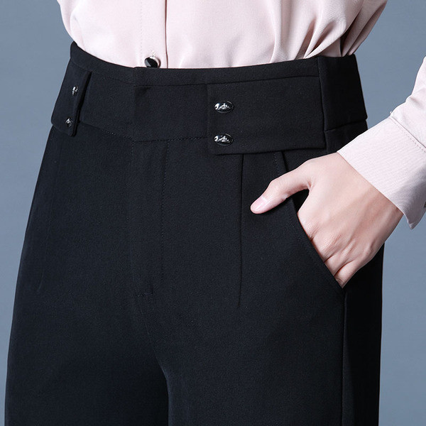 Stílusos női nadrág két színben széles modellben