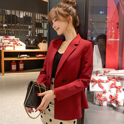 Дамско модерно сако разкроен модел в три цвята
