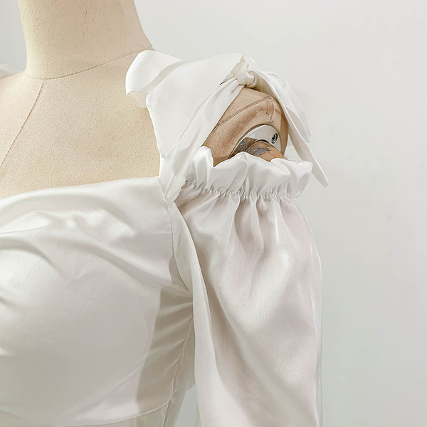 Modern női ing Karcsú modell nyakkendőkkel több színben