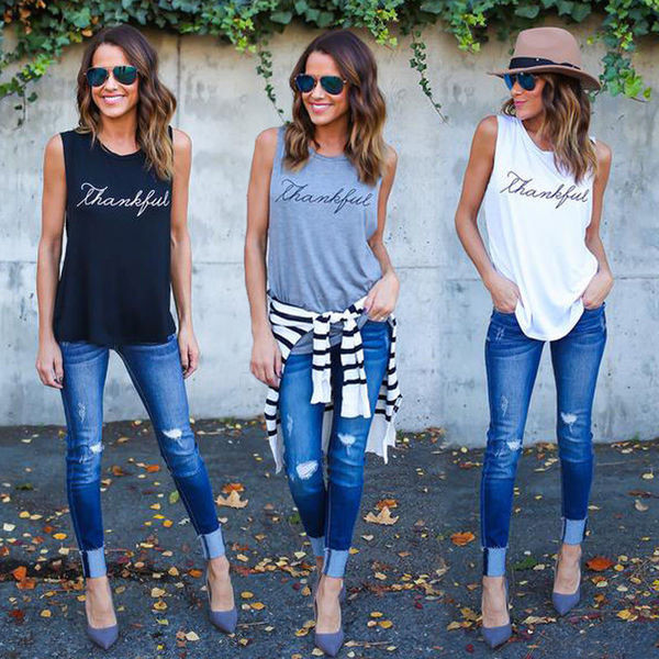 Napi női felső, három színben felirattal