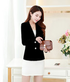 Modern női kabát gombokkal, három színben