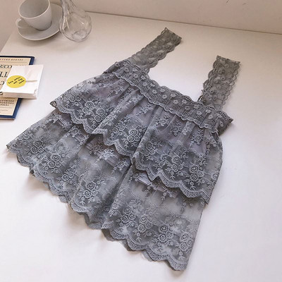 Női csipke felső, széles pántokkal, többféle színben