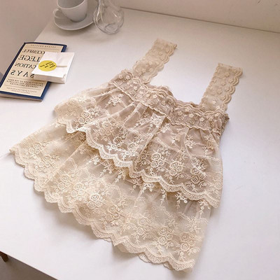 Női csipke felső, széles pántokkal, többféle színben