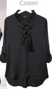 Aktuális női ing nyakkendővel több színben