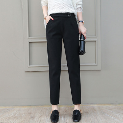 Modern női nadrág csattal, két színben