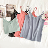 Modern női felső csipkével, hat színben