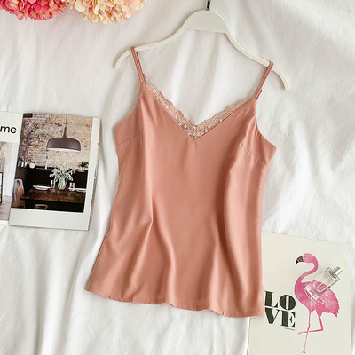 Modern női felső csipkével, hat színben