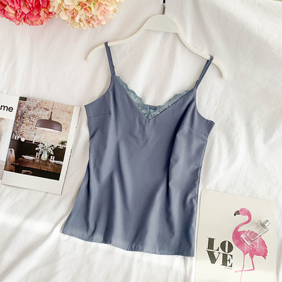 Modern női felső csipkével, hat színben