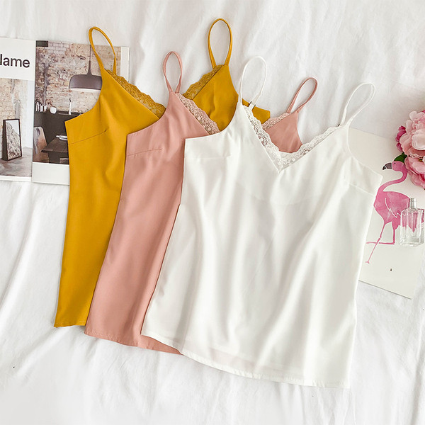 Modern női felső csipkével, hat színben