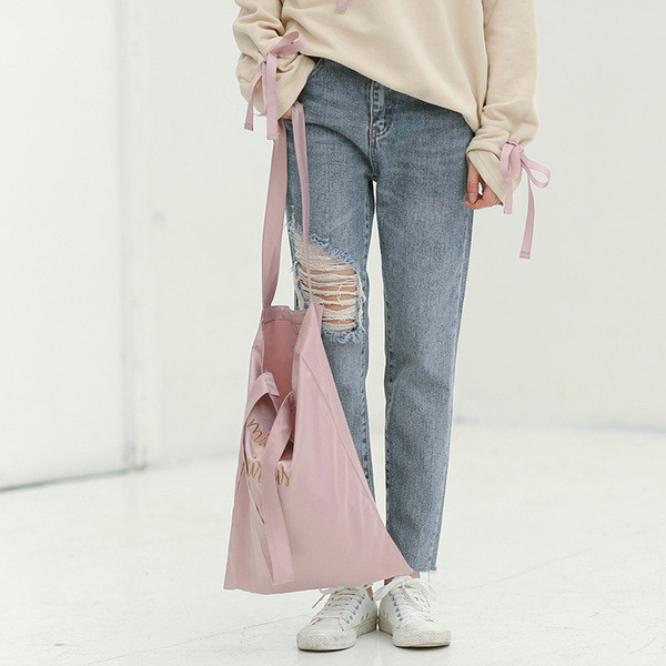 Blugi casual de dama cu motiv rupt